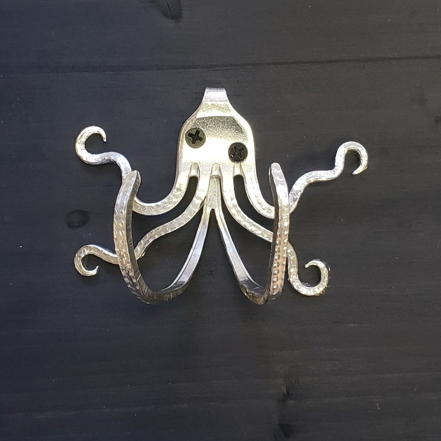 Drunk Octopus Wants to Fight' - Fork Sculpture Octopus Hook