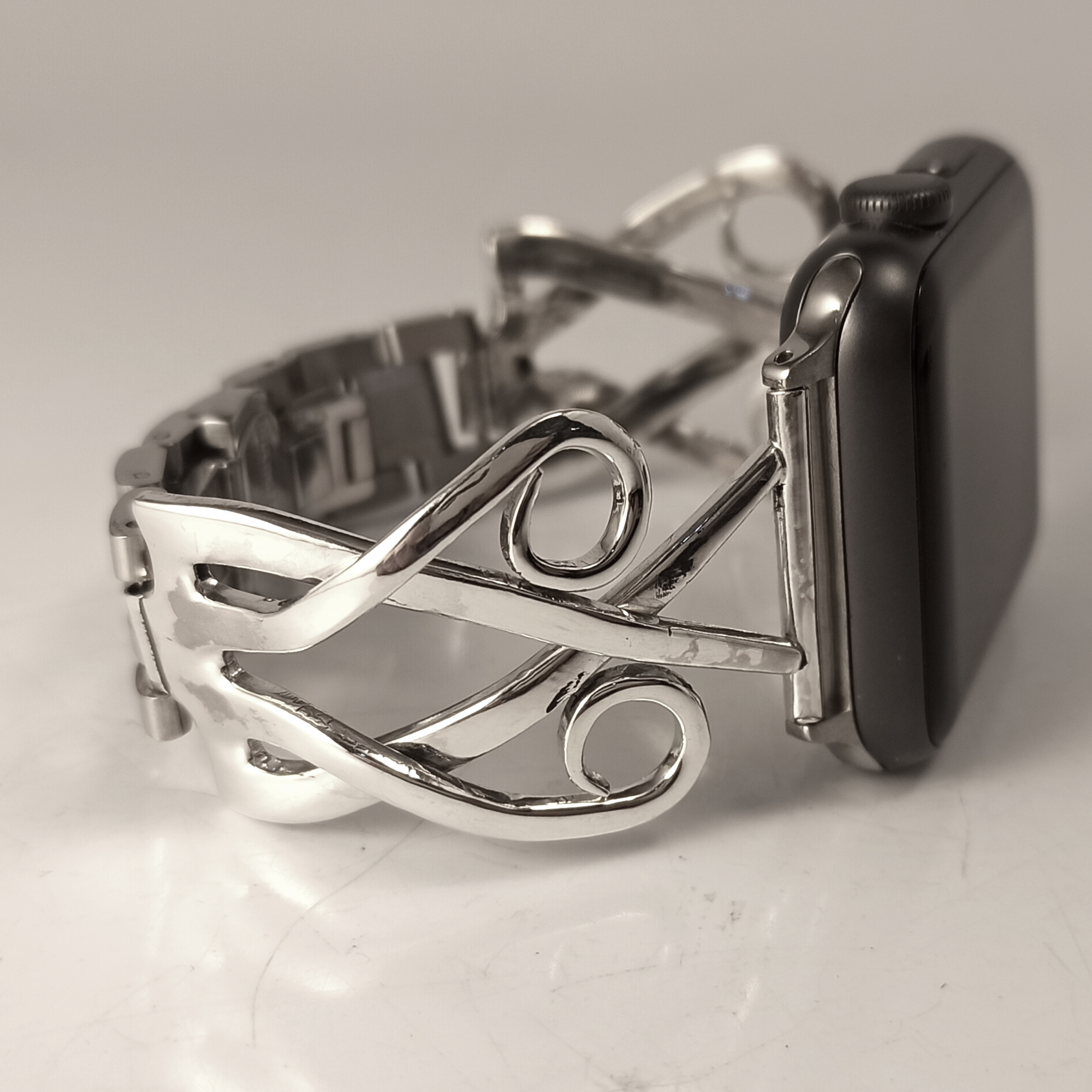 Apple Watch Band, Sterling Silver, Vintage Fork 