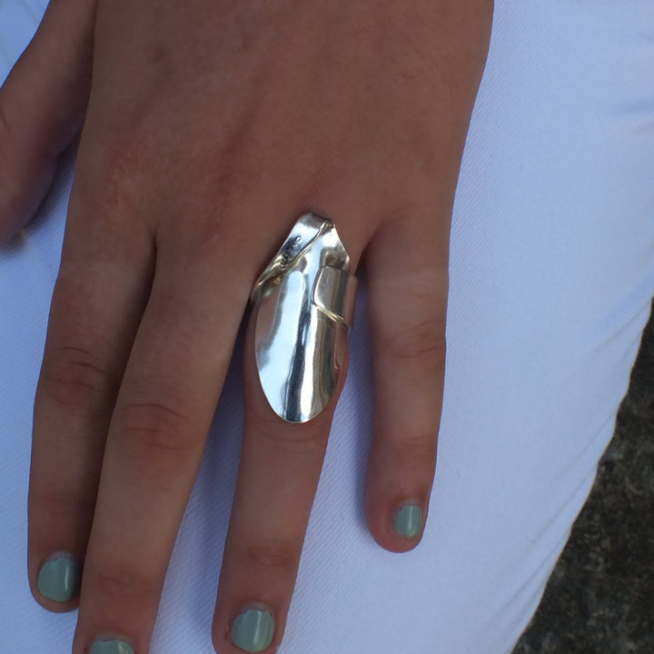 Tulip Twist Whole Silver Spoon Ring