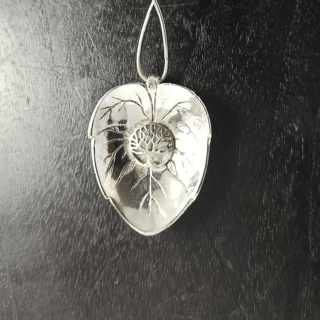 Tree of Life Silver Leaf Pendant Necklace