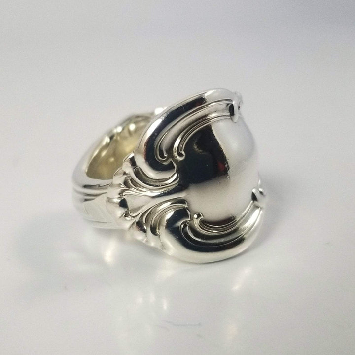 Regal Shell Classic Band Sterling Silver Spoon Ring