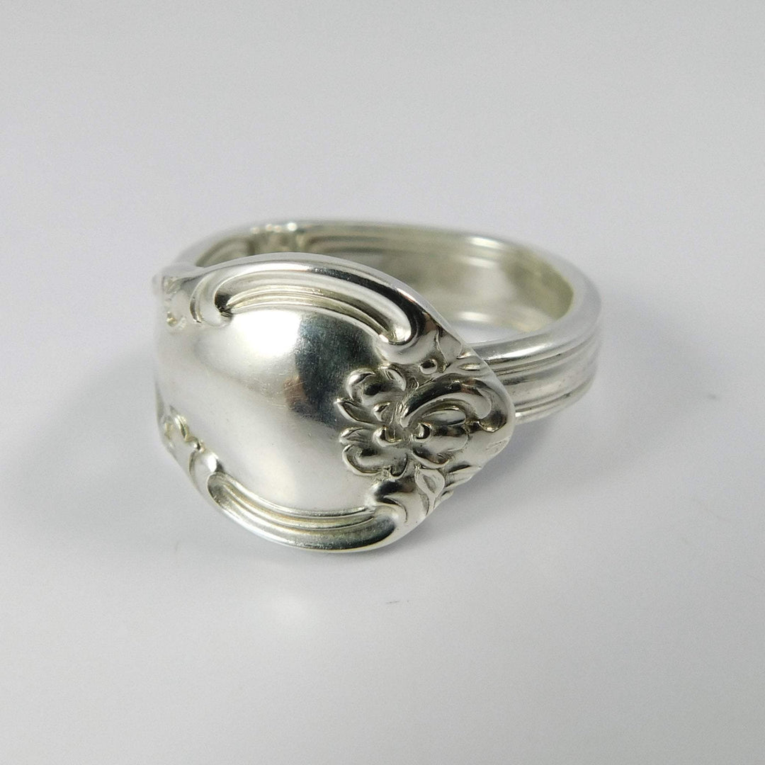 Bowknot Band-Shaped Sterling Silver Spoon Ring