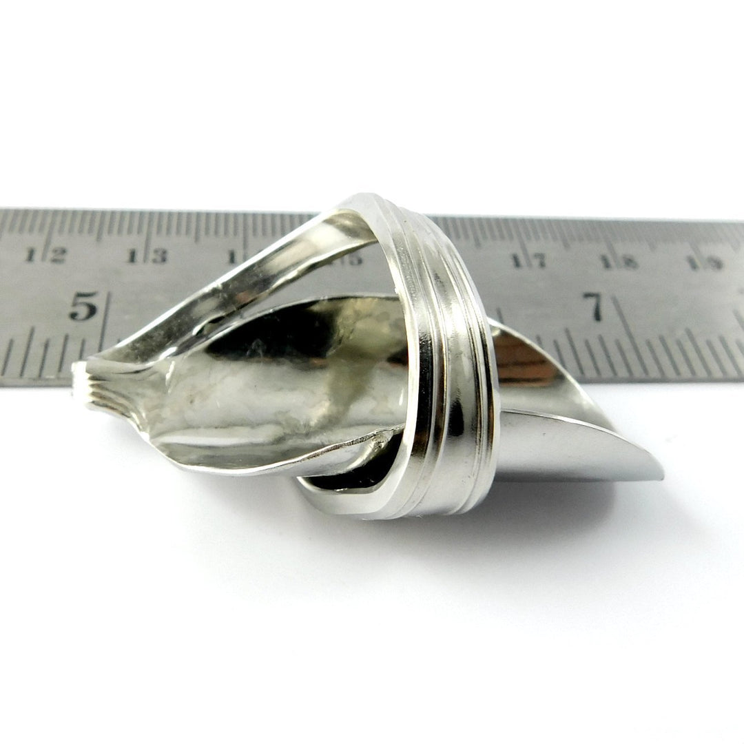 Tulip Twist Whole Silver Spoon Ring
