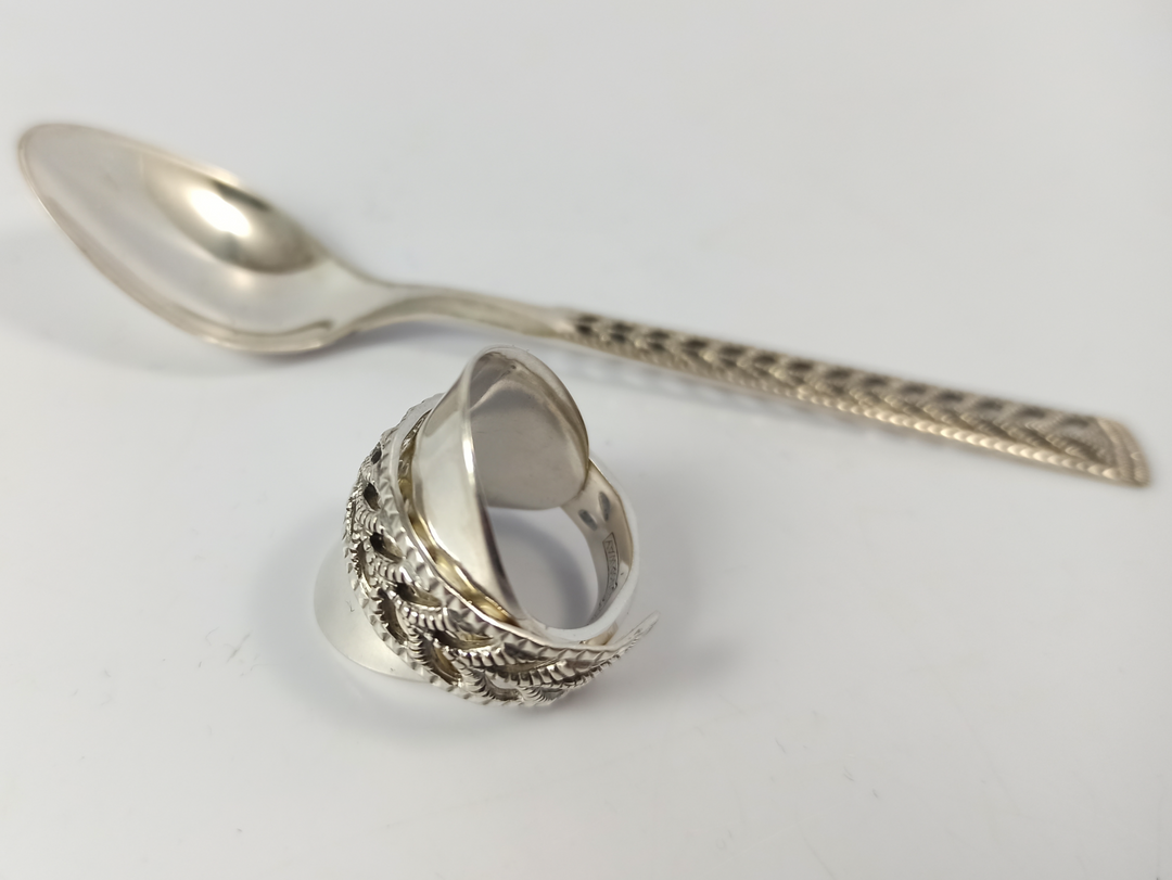 Silverware Jewlery Spoon Ring LostAndForged
