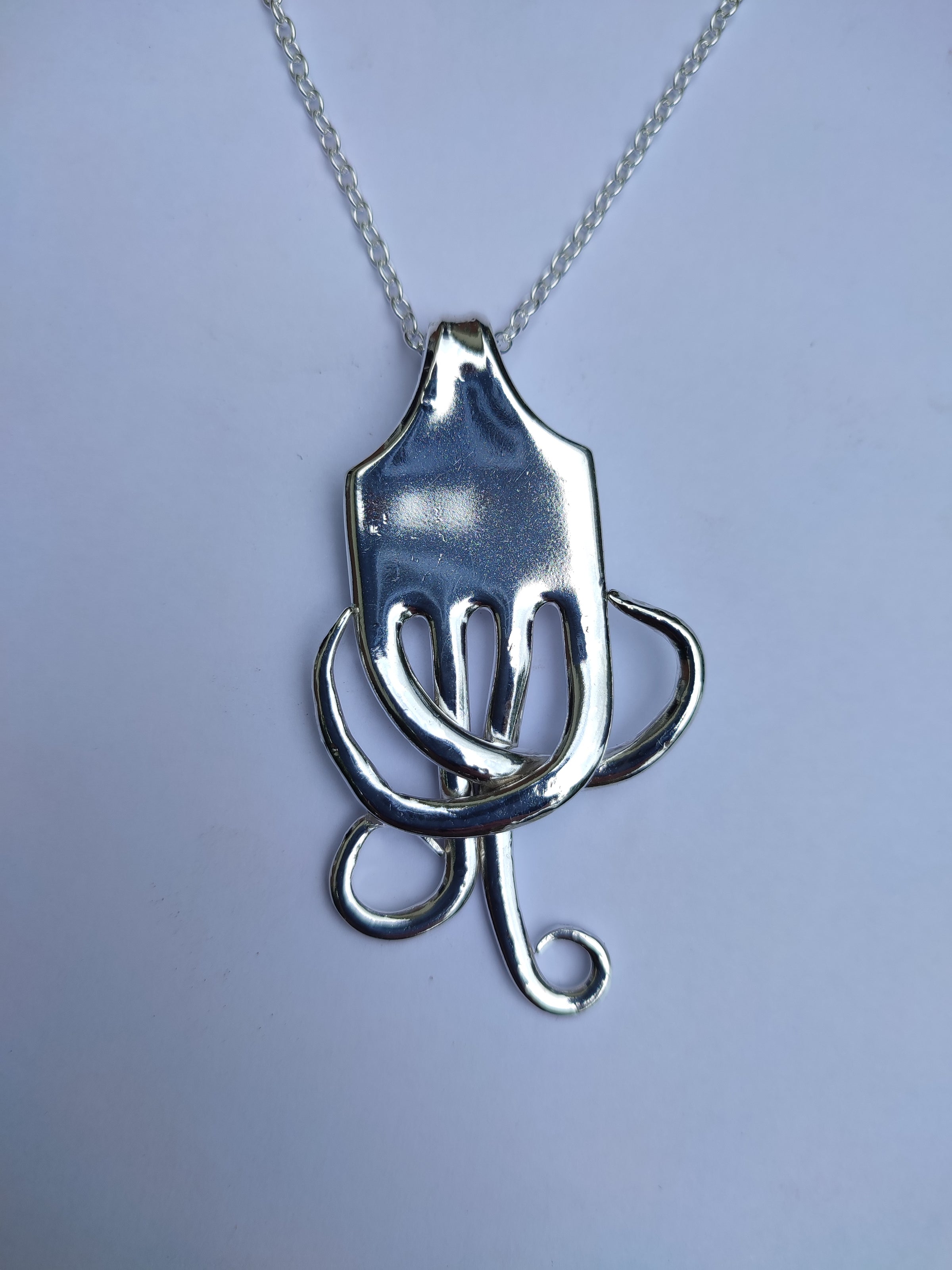 Silver Fire Fork Jewelery