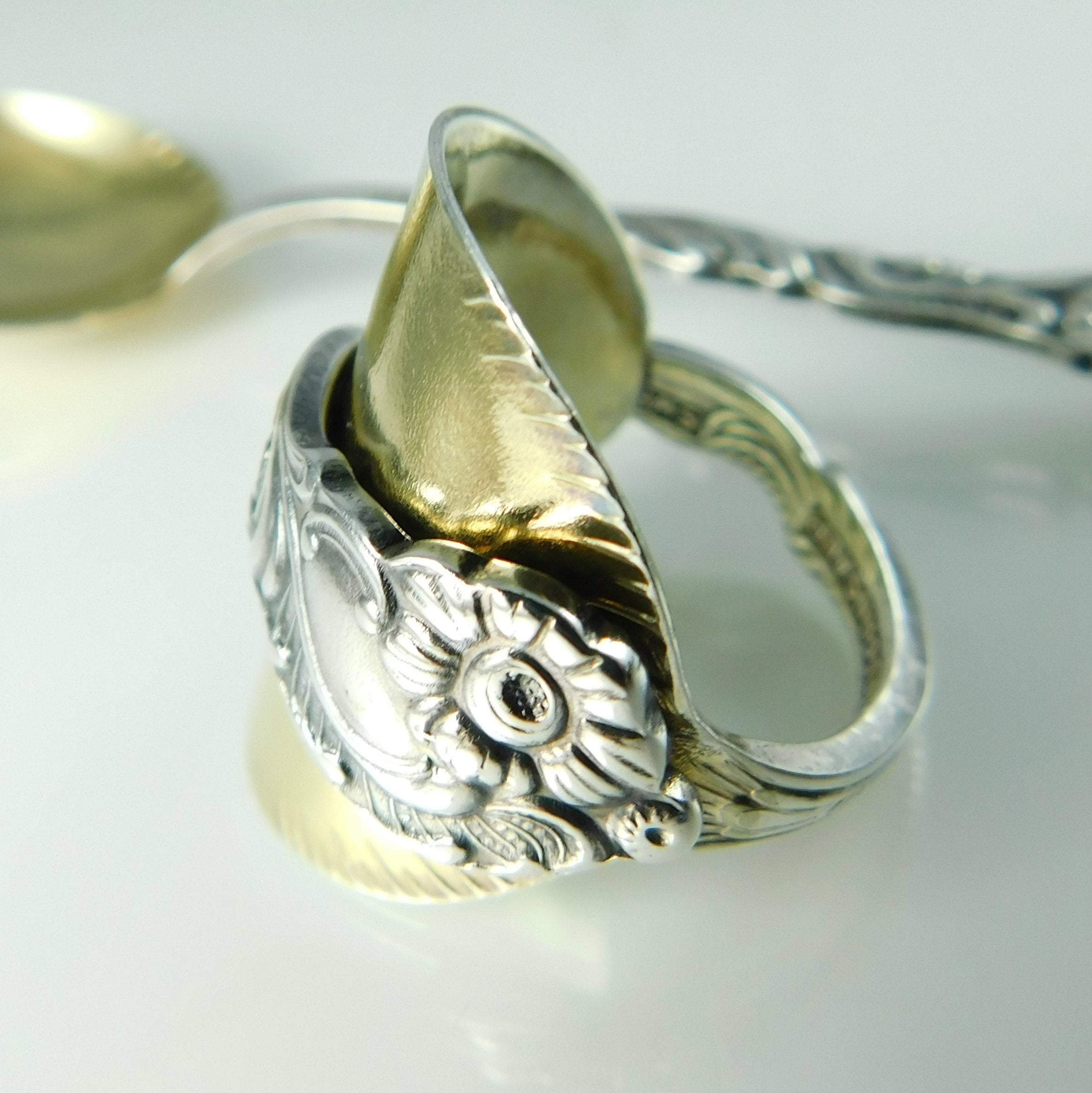 Gold Spoon Rings