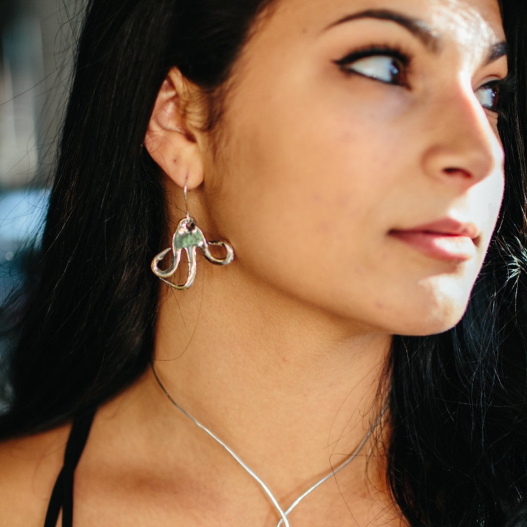 Silverware Jewelry Fork Earrings