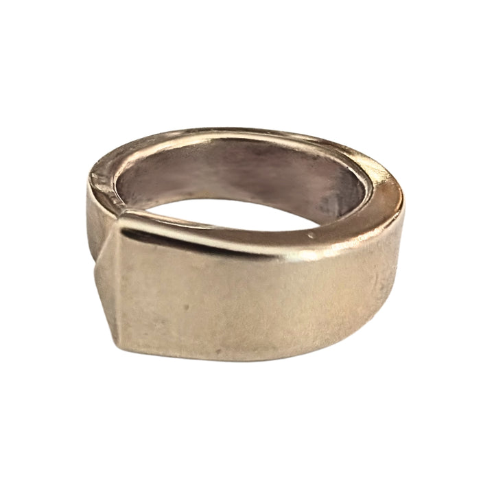 Golden Bronze Band-Shape Spoon Ring