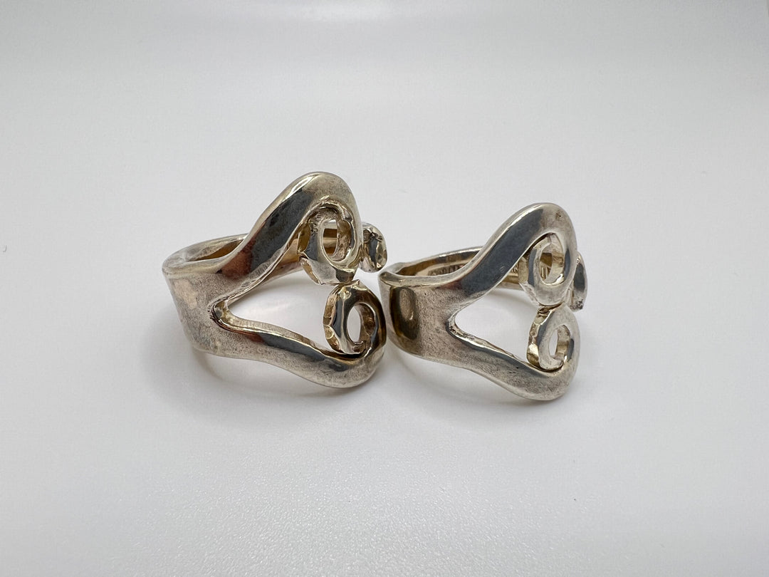 Heart Fork Ring - 'Loopy Heart'