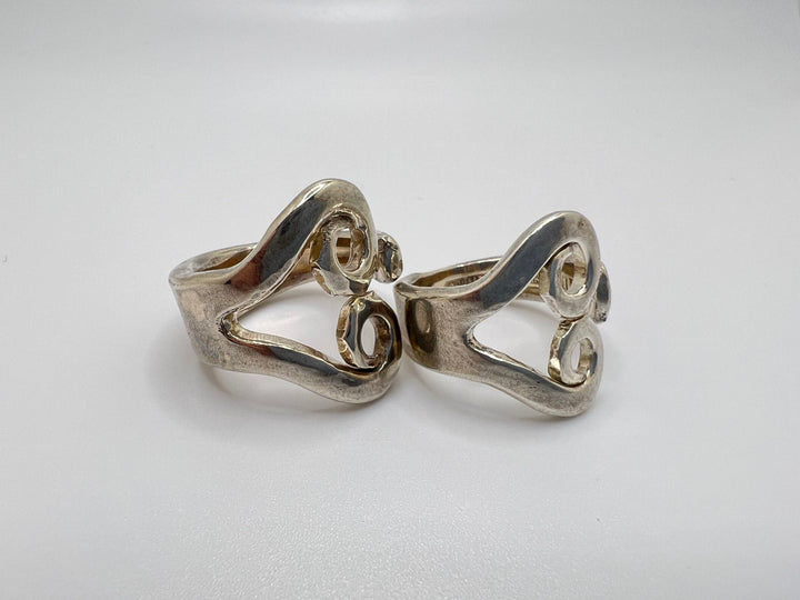 Heart Fork Ring - 'Loopy Heart'