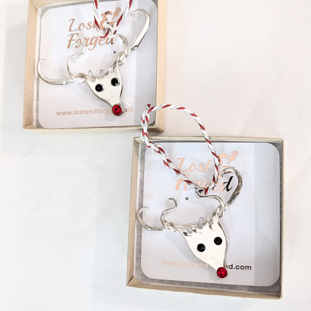 Reindeer Fork Ornament