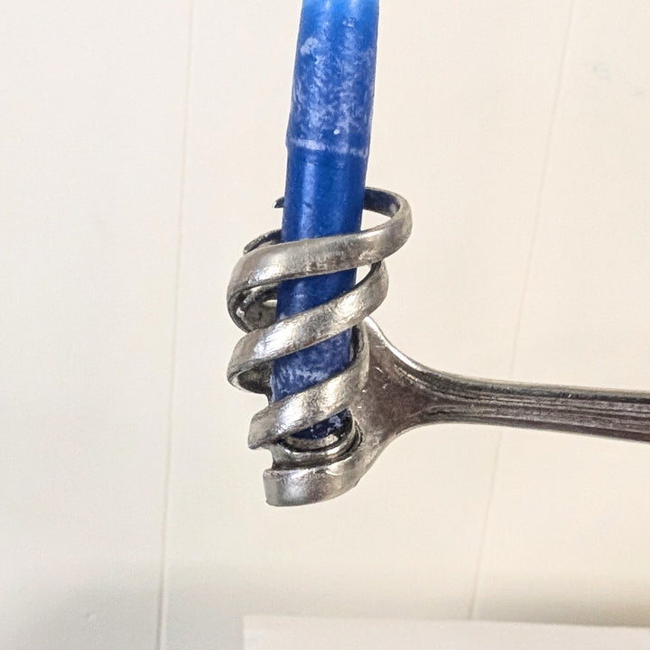 Silver Hanukkah Menorah - "The Reclaimed Miracle"