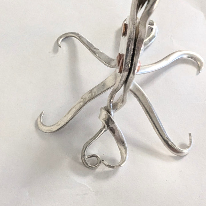 Silver Hanukkah Menorah - "The Reclaimed Miracle"