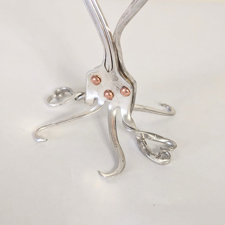 Silver Hanukkah Menorah - "The Reclaimed Miracle"