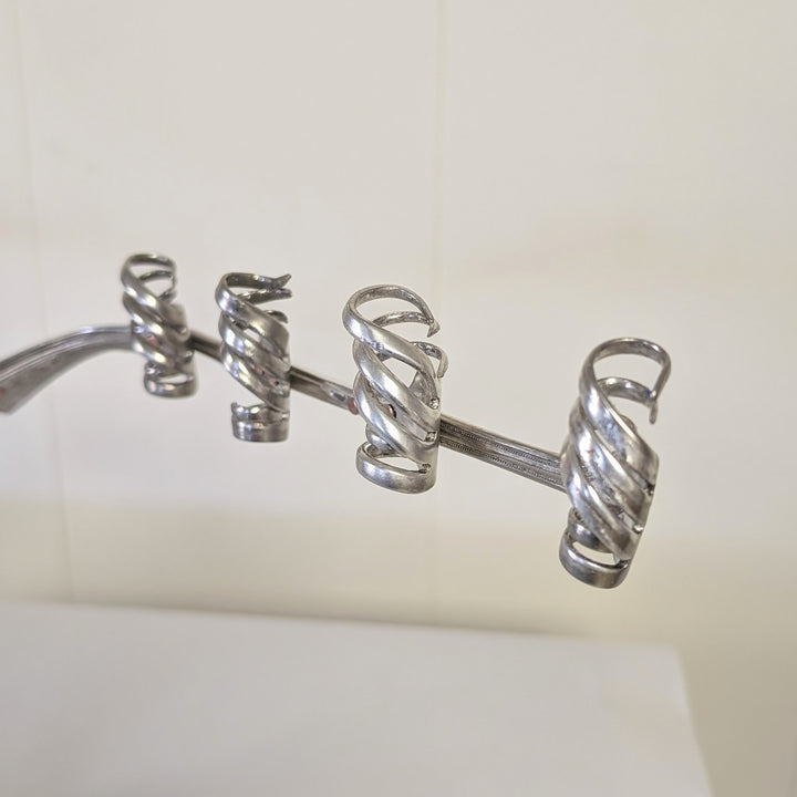 Silver Hanukkah Menorah - "The Reclaimed Miracle"