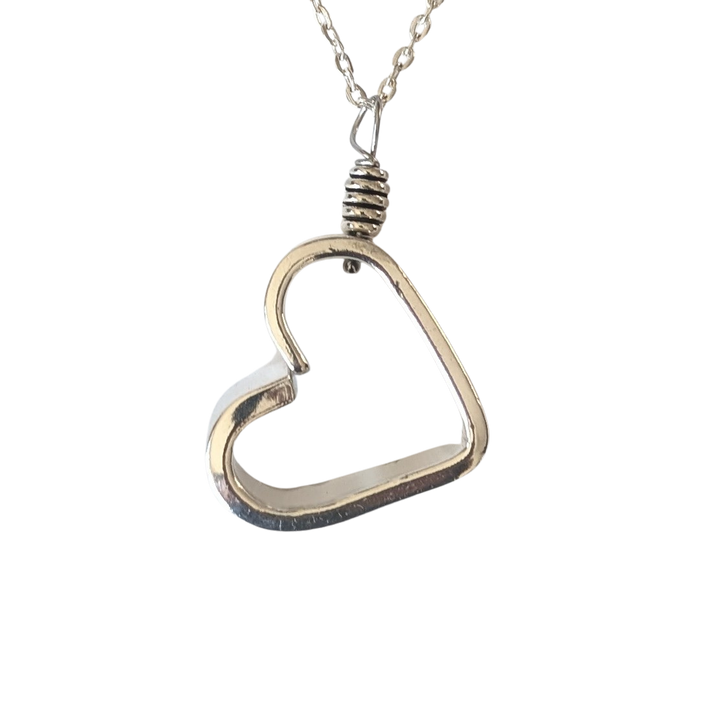 Heart Pendant Silverware Jewelry Necklace
