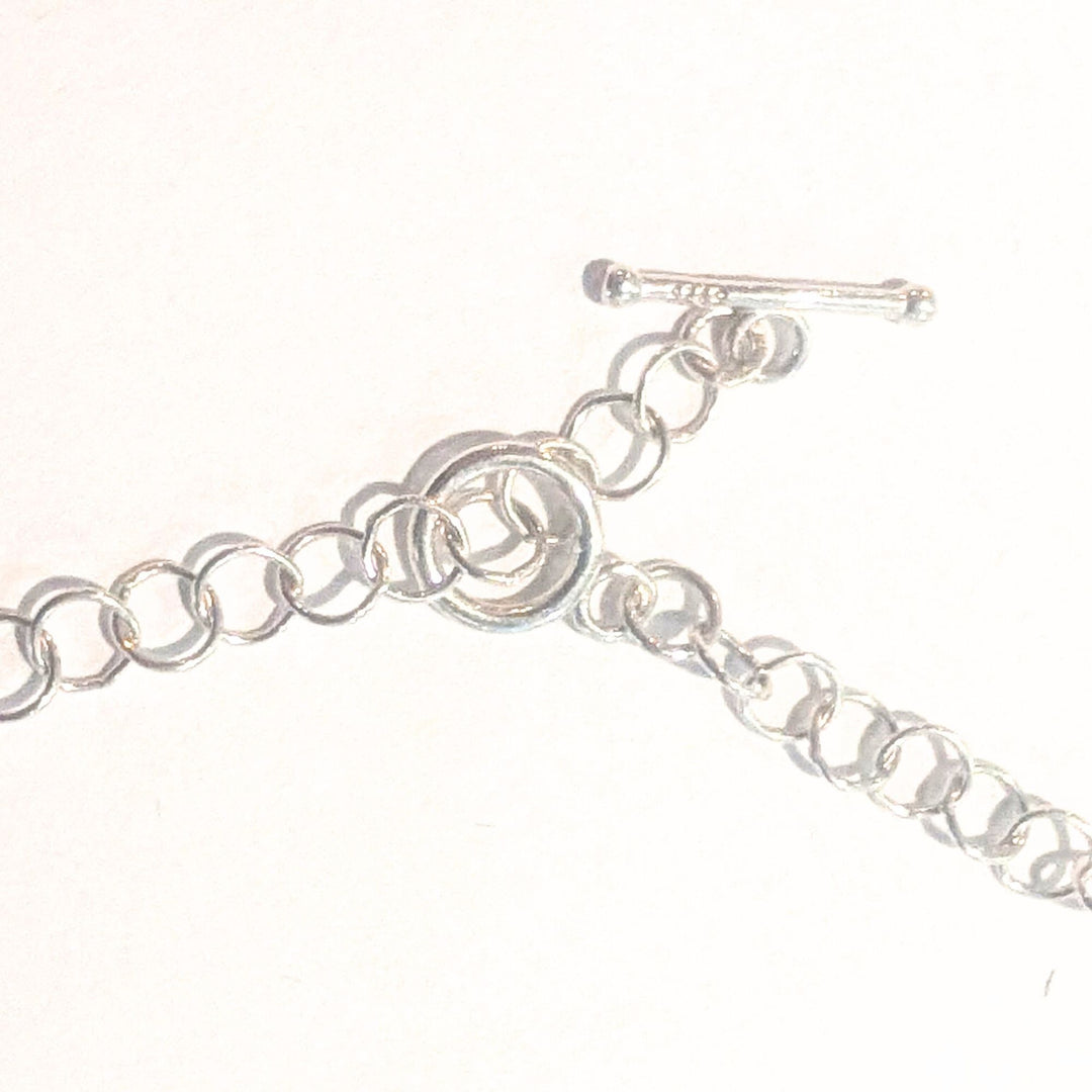 Amethyst Silverware Jewelry Necklace - "Triple Fork Rock"