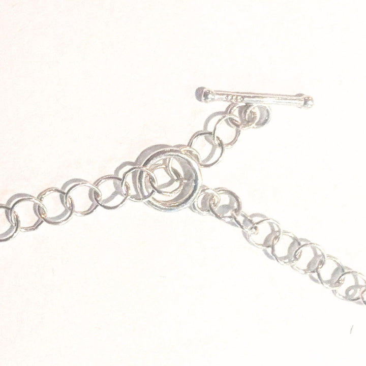 Amethyst Silverware Jewelry Necklace - "Triple Fork Rock"