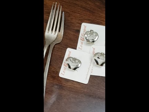 Heart Fork Ring - 'Loopy Heart'