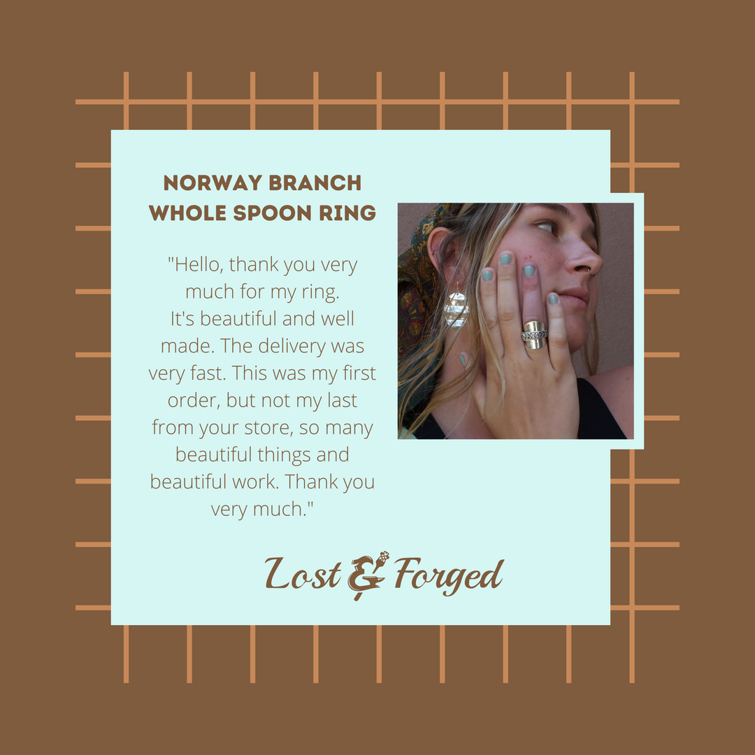 Norway Branch Whole Spoon Ring