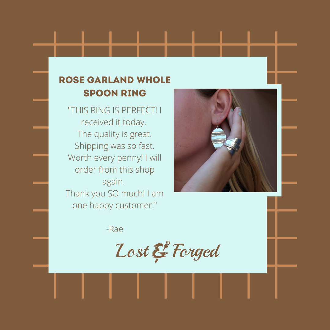 Rose Garland Whole Spoon Ring