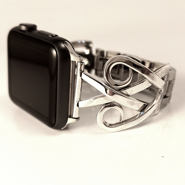 Silver Fork Apple Watch Band