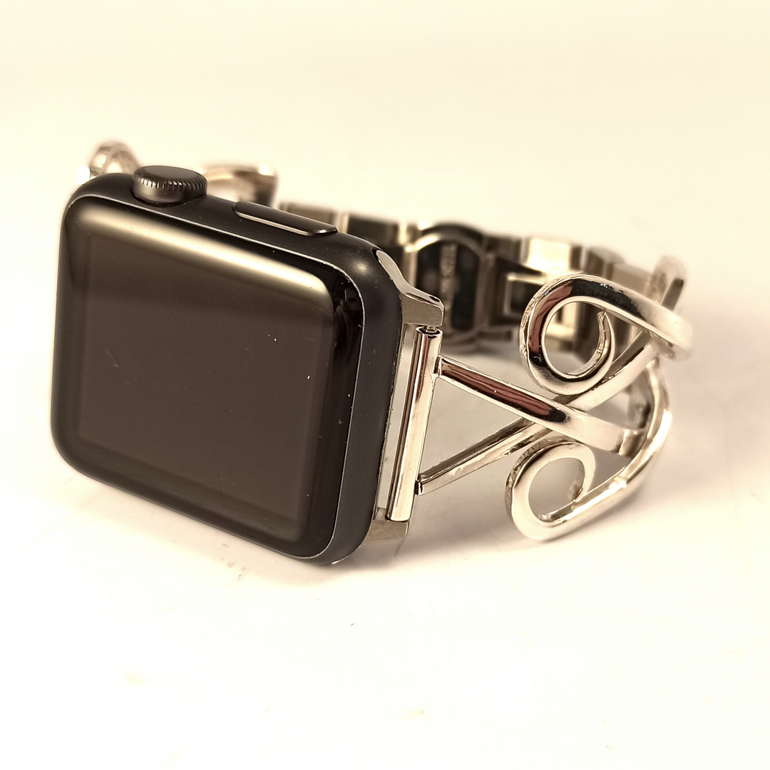 Silver Fork Apple Watch Band