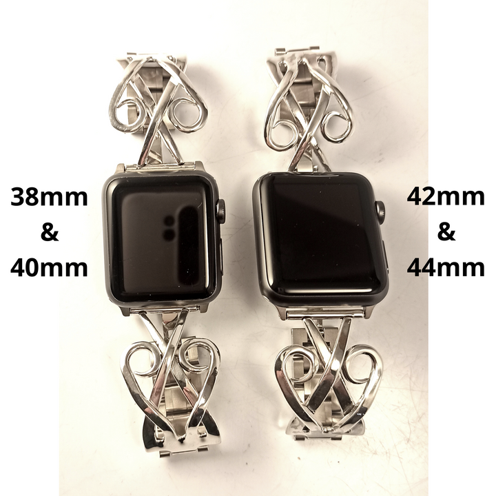 Silver Fork Apple Watch Band