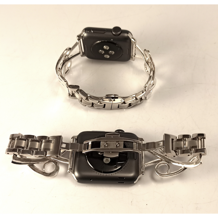 Silver Fork Apple Watch Band