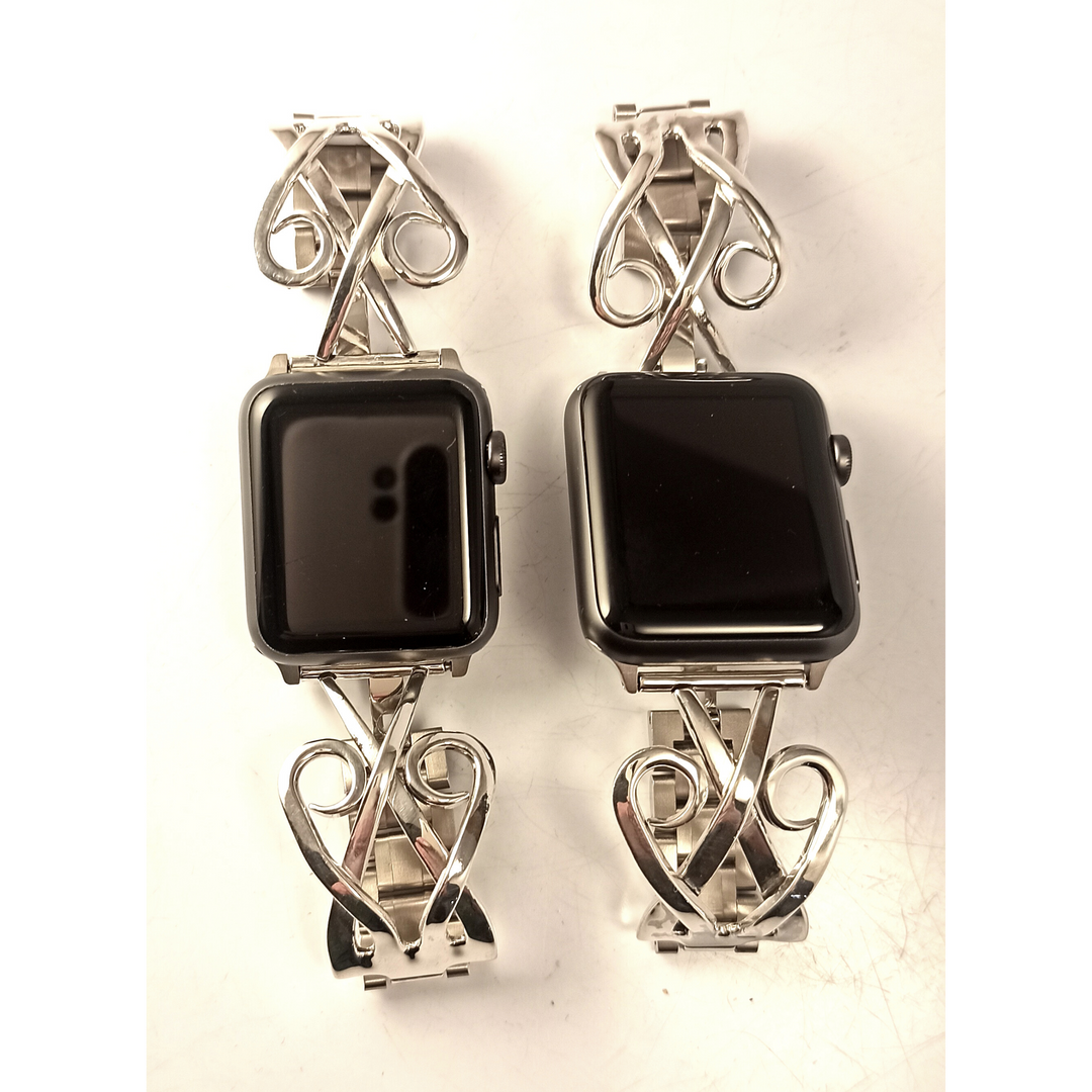 Silver Fork Apple Watch Band