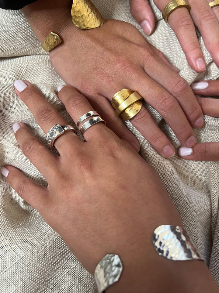 SOLD OUT - Golden Bronze Whole Spoon Ring