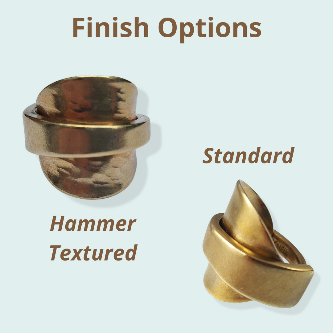 SOLD OUT - Golden Bronze Whole Spoon Ring
