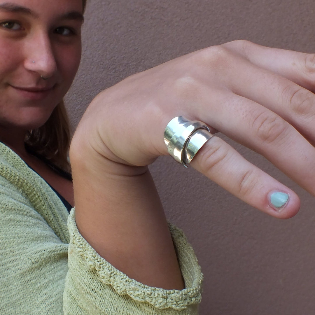 Silver spoon ring