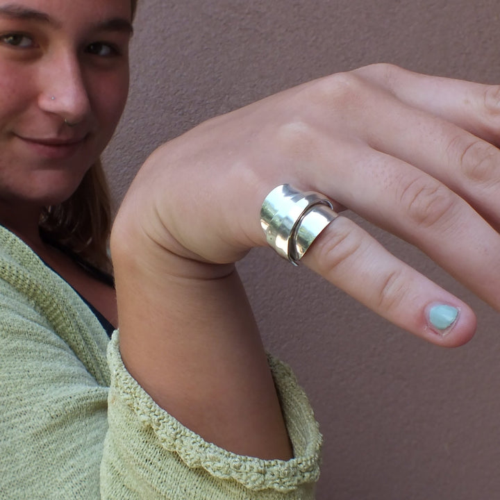 Silver spoon ring