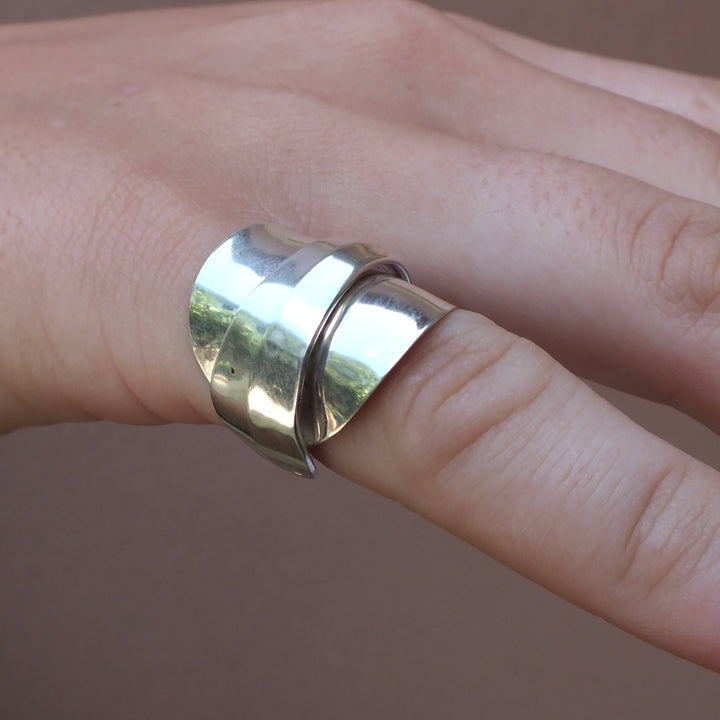 Silver spoon ring