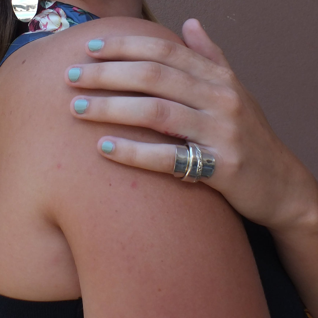 Floral spoon ring