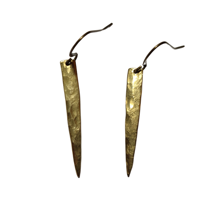 Golden Bronze Fork Tine Earrings