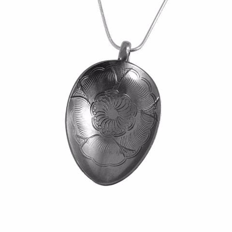 Plum Blossom Nagasaki Spoon Pendant Necklace
