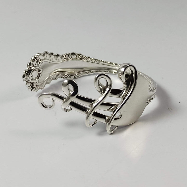 Melodia Silver Fork Cuff Bracelet