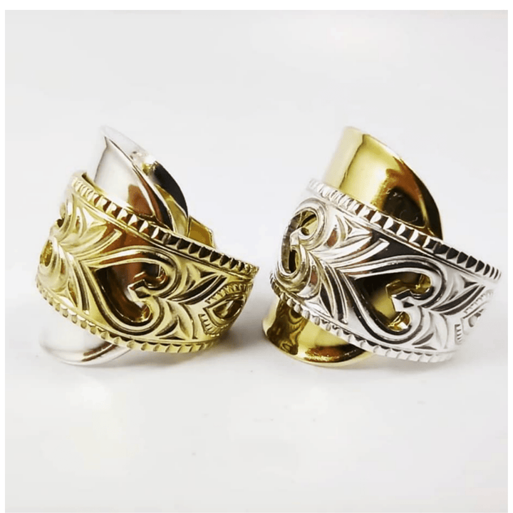 SOLD OUT - Norway Hearts Two-Tone Whole Spoon Ring