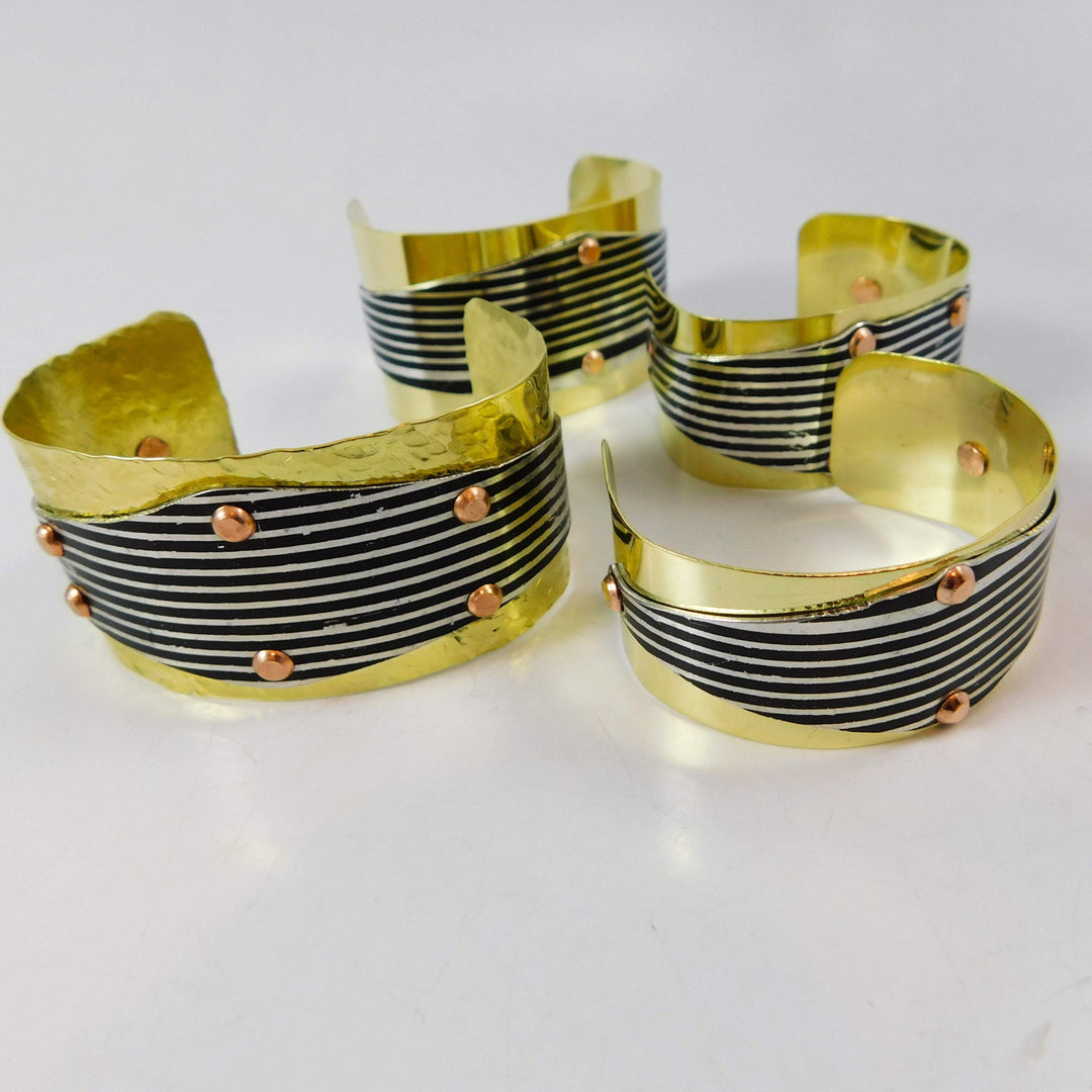 Harley Motorcycle Fender Cuff Bracelet, on Brass