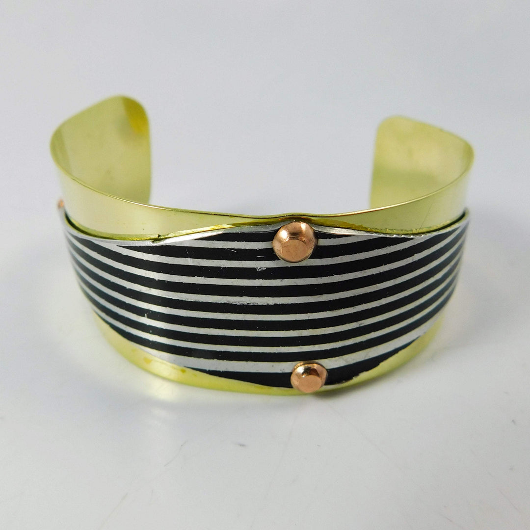 Harley Motorcycle Fender Cuff Bracelet, on Brass