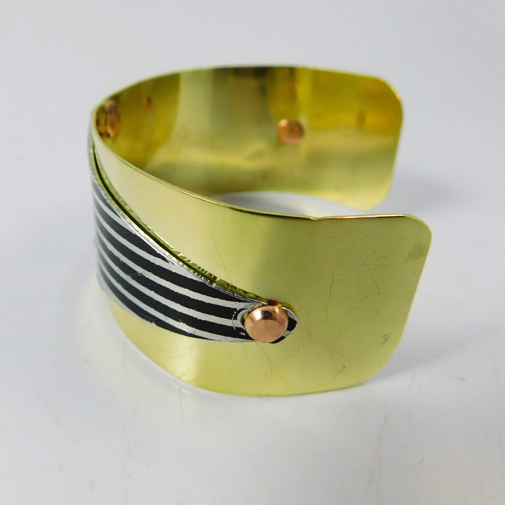 Harley Motorcycle Fender Cuff Bracelet, on Brass