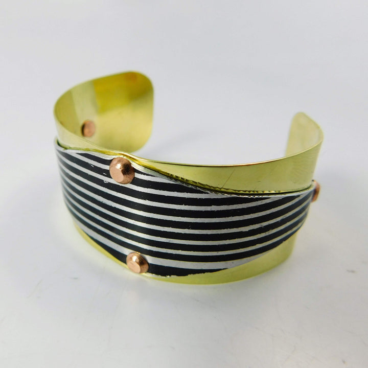 Harley Motorcycle Fender Cuff Bracelet, on Brass