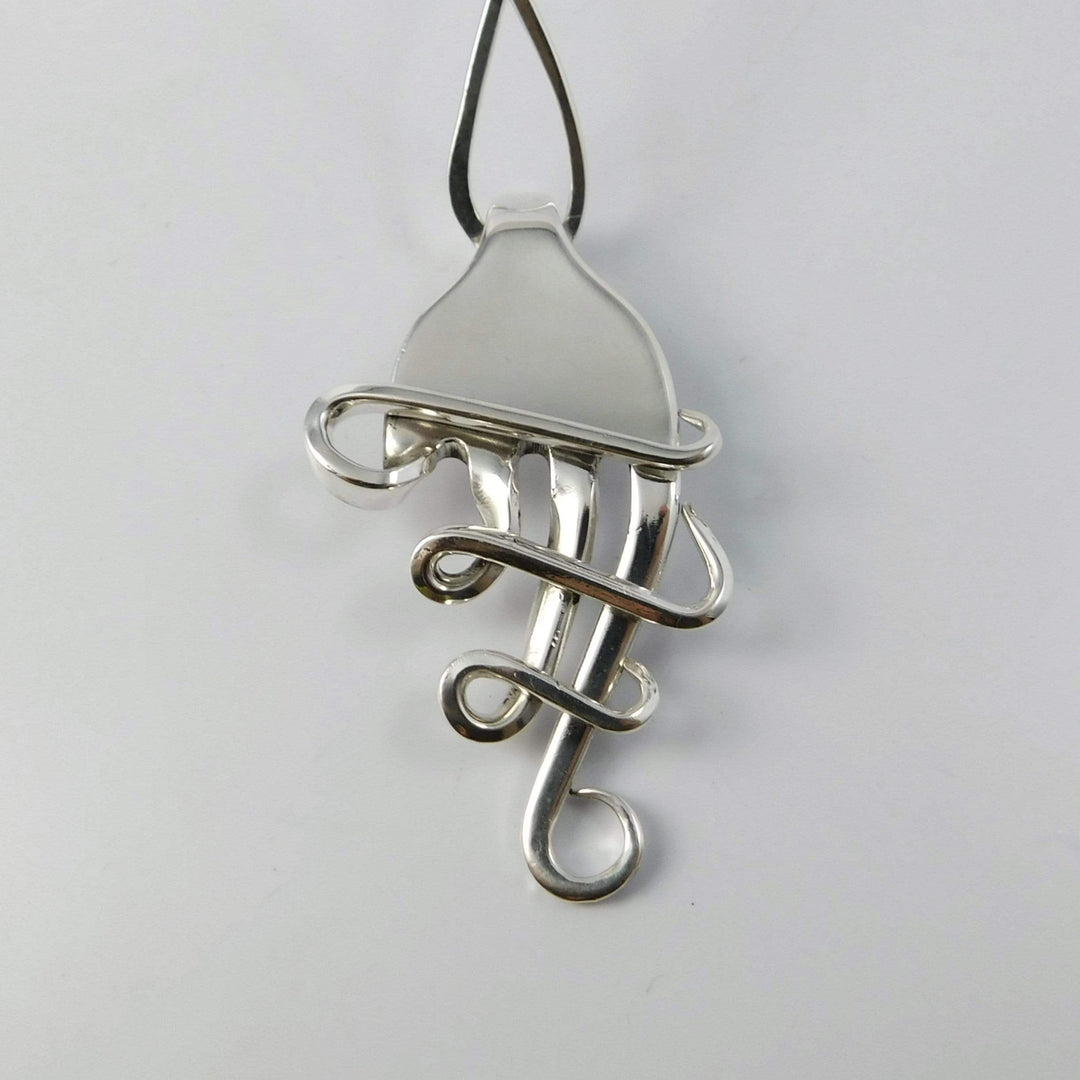 Melodia Silver Fork Pendant Necklace