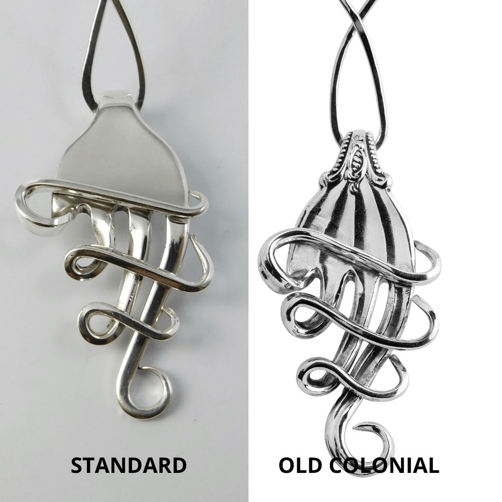 Melodia Silver Fork Pendant Necklace