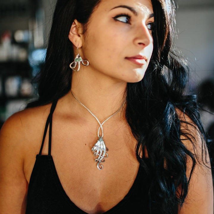 Melodia Silver Fork Pendant Necklace