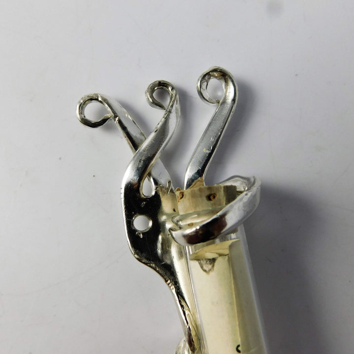 Twisted Fork Silver Mezuzah