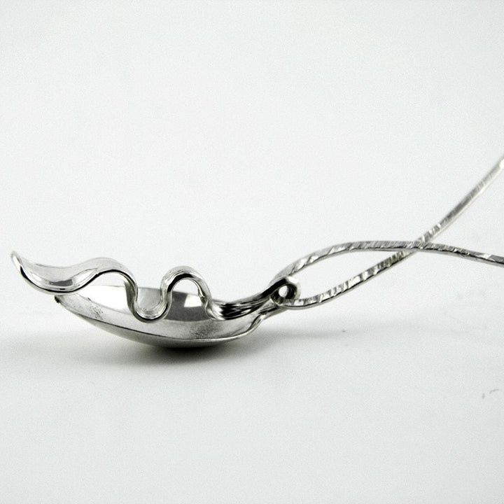 Lustrada Sterling Silver Matching Ring & Pendant with Neckwire Necklace