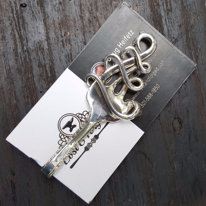 Melodia Silver Fork Money Clip
